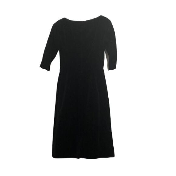 Youth Fair Juniors Dresses & Skirts - Vintage 1950s Black Form Fitting Dress with Wide Neck Opening Sz 13